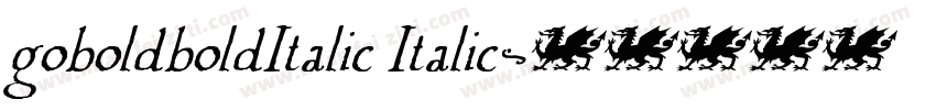 goboldboldItalic Italic字体转换